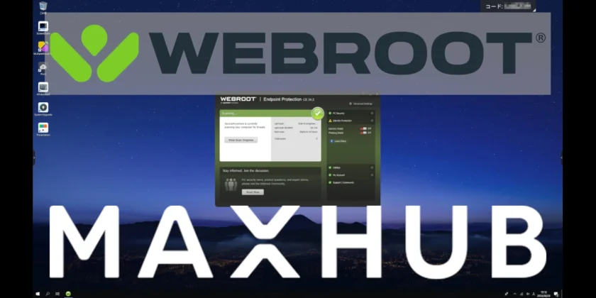 MAXHUBに導入可能なアンチウイルスソフト（Webroot）